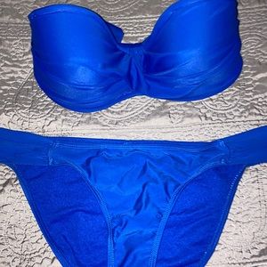 Blue bikini